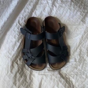 Birkenstock sandal | “Pisa” design | black leather | size 36, 230